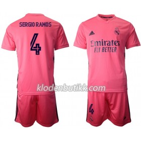 Real Madrid Sergio Ramos 4 Barn Bortedraktsett 2020-2021 Kortermet (+ Korte bukser)